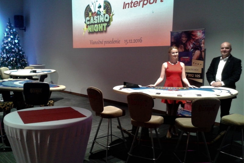 Casino night firemný večierok Interport 2016