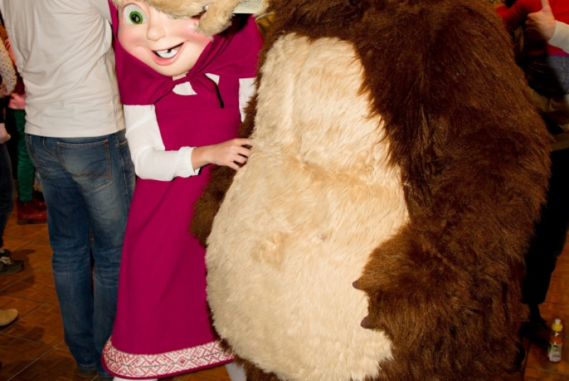 Children party december 2015 with Maša and bear Children party december 2015 with Maša and bear