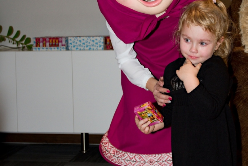 Children party december 2015 with Maša and bear